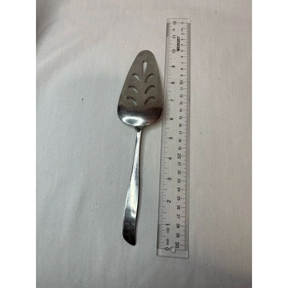 NSCO Stainless Steel Cake/Pie Slice Silver Floral Handle 10 in